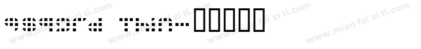 9sqgrd Thin字体转换